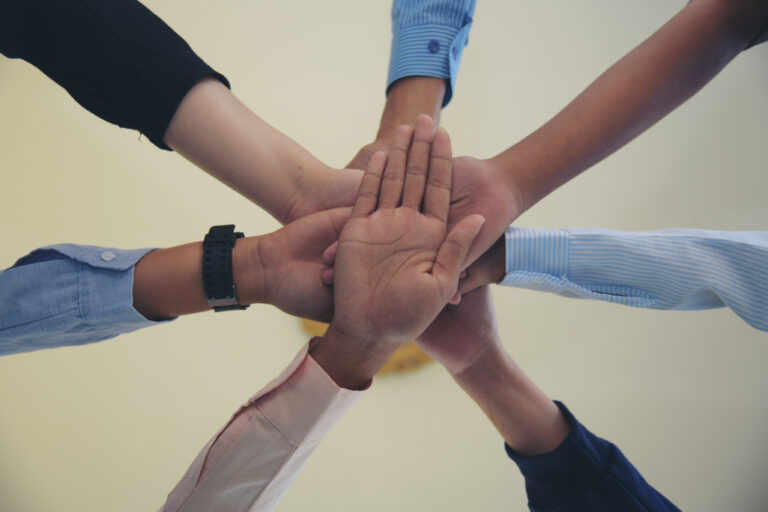 Community joining hands